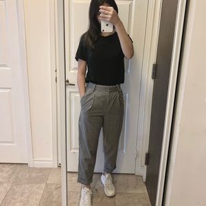 COS Linen Grey Pants Trousers Size 2